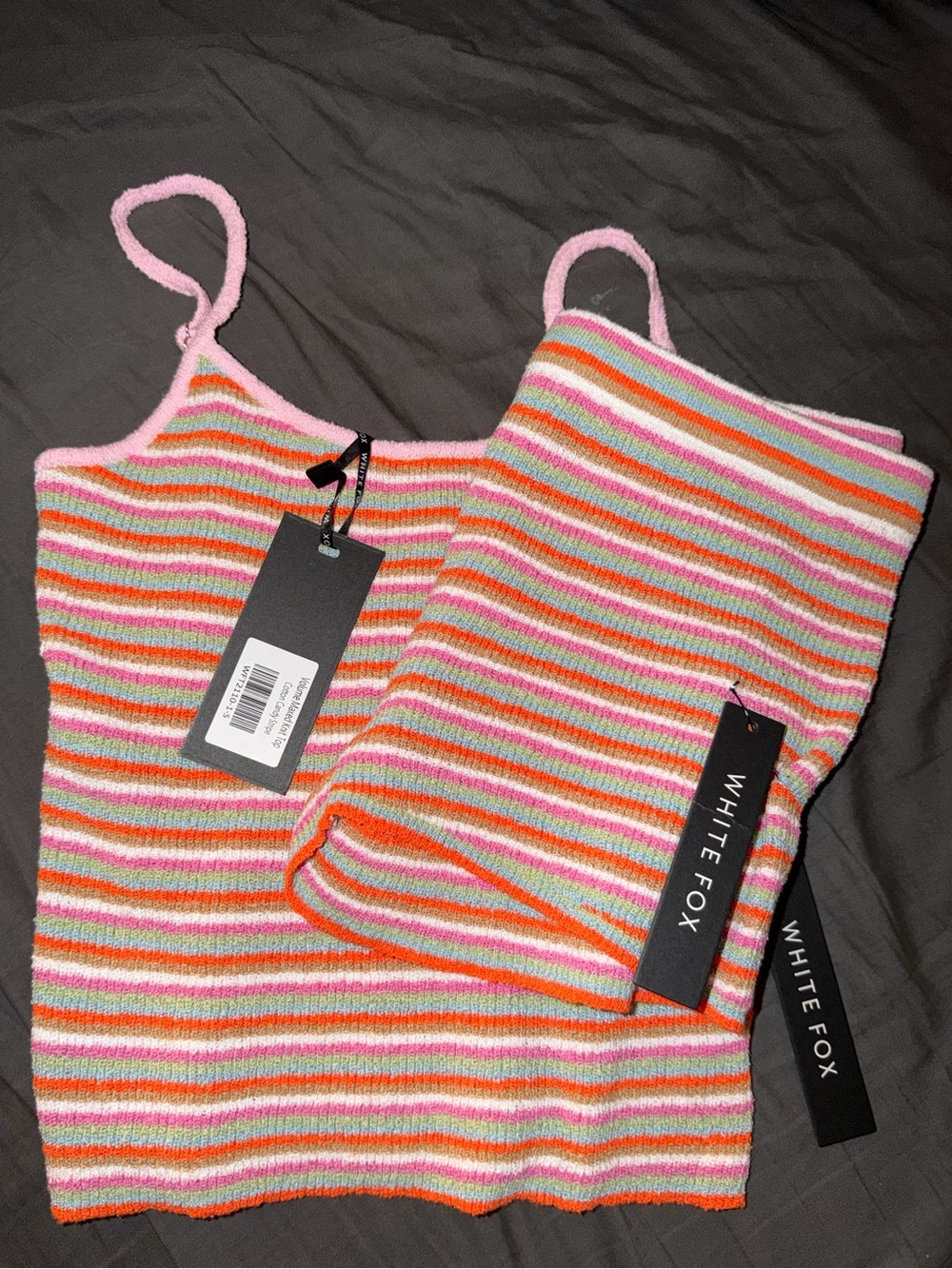 White Fox Volume Maxed Knit Set NWT